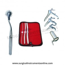 Hegar uterine dilator 3 pieces set,3-4, 9-10, 13-14, pinwheel, grave 3pcs, collin large